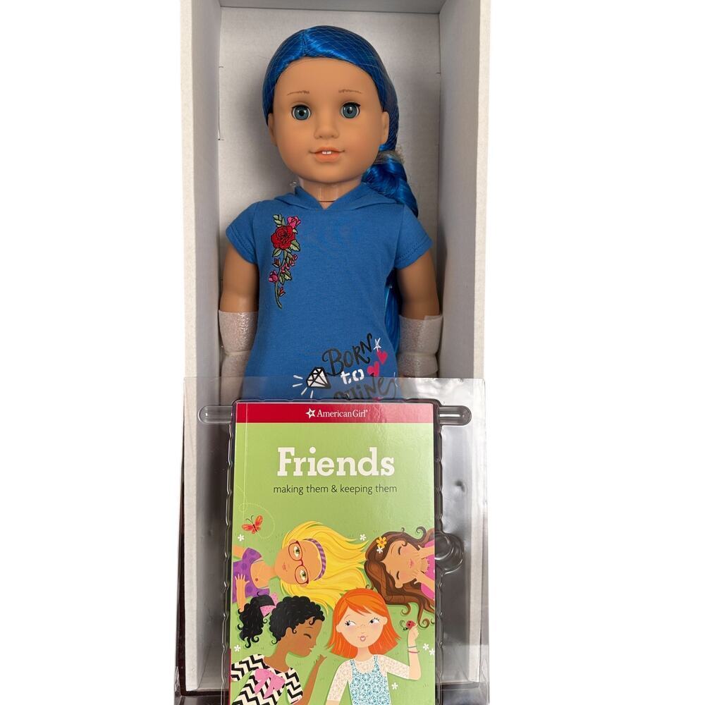 American Girl Truly Me 18" Doll #90 with Long Blue Hair